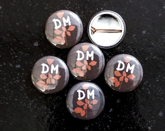 VIOLATOR Logo 1-Zoll [Pin / Button / Abzeichen] — [Tradgoth Post-Punk Goth Pins]