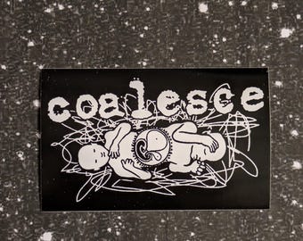 COALESCE Sticker “Siamese” 4 x 2" [Weatherproof Vinyl Bumper Decal] [Band Logo Hardcore Punk Metalcore Sludge Godflesh Cave In Botch]