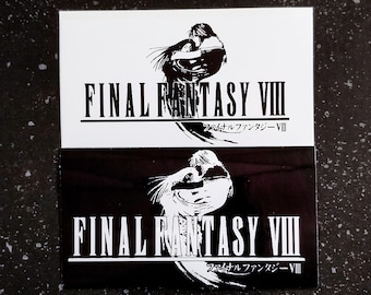 FINAL FANTASY VIII Sticker 4 x 2" [Weatherproof Vinyl Bumper Decal] [Squaresoft Enix Squall Rinoa Seifer Zell Edea Ultimecia Materia FF8]