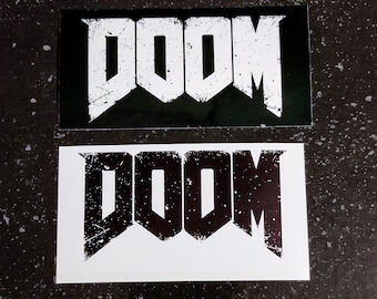 PC Game "BFG 9000" Logo - 4 x 2" [Weatherproof Vinyl Bumper Sticker / Decal] [90s FPS Pc Boomer Shooter Frag]