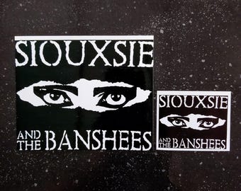 SIOUXSIE AND THE BANSHEEs Sticker 5 x 4" [Weatherproof Vinyl Bumper Decal] [Tradgoth Band Logo Goth Punk Metal Emo The Cure Smiths Juju]