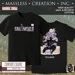 FINAL FANTASY IV (4) Premium T-Shirt [Comfort Colors 1717] | Squaresoft Vintage Retro Video Game Snes | 1991 Japan Anime Manga Enix Capcom