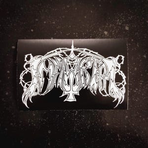 IMMORTAL Sticker “Demo Logo” 4 x 2&quot; [Weatherproof Vinyl Bumper Decal] [Black Metal Band Death Abbath Sodom Bathory Candlemass Carcass]