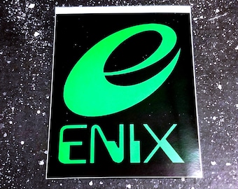 ENIX Sticker - 4 x 3" [Weatherproof Vinyl Bumper Decal] [Squaresoft Dragon Quest Final Fantasy Star Ocean Grandia Actraiser Terranigma]