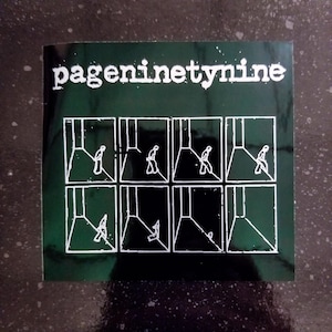 PAGENINETYNINE Sticker 4 x 4&quot; [Weatherproof Vinyl Bumper Decal] [Band Logo Skramz Screamo Metalcore Hardcore Punk Page 99 Majority Rule]
