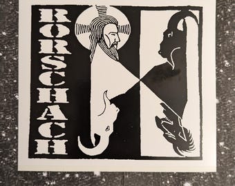 RORSCHACH Sticker "Duality" 4 x 4" [Weatherproof Vinyl Bumper Decal] [Hardcore Punk Deadguy Kiss it Goodbye 108 NYHC NJHC Metalcore]