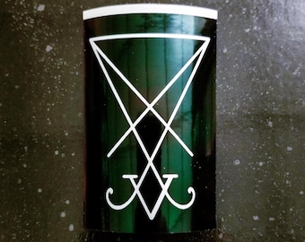LUCIFER Sigil Sticker 4 x 3" [Weatherproof Vinyl Decal] - Occult Esoteric Lilith Satan Samael Left Hand Path Light Pentagram Goetia Magick