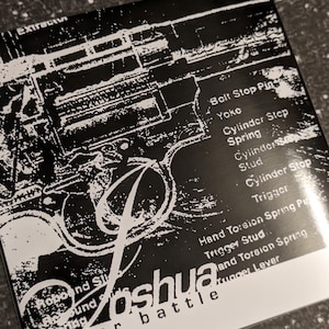 JOSHUA FiT FOR BATTLE Sticker 4 x 4&quot; [Weatherproof Vinyl Bumper Decal] [Band Logo Skramz Screamo Metalcore Hardcore Emo Crust Punk Goth]