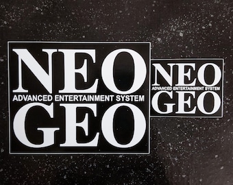 NEO GEO Sticker - 5 x 4&quot; [Weatherproof Vinyl Bumper Decal Logo] [SNK Fatal Fury Metal Slug Samurai Showdown Magic Drop 16-Bit Arcade 90s]