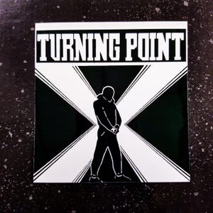 TURNING POINT Sticker 4 x 4" [Weatherproof Vinyl Bumper Decal] [Band Logo Hardcore Punk Emo Vegan Straight Edge Bold Judge Insted Strife]