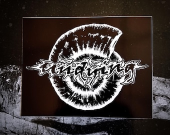 UNDYING Sticker 4 x 3" [Weatherproof Vinyl Bumper Decal] [Band Logo Vegan Animal Liberation Earth First Metalcore Hardcore Straight Edge]