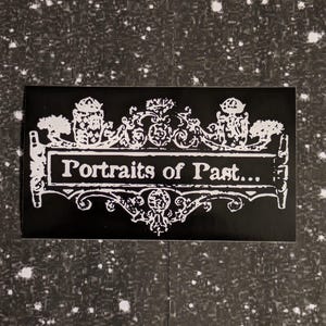PORTRAITS OF PAST Sticker 4 x 2&quot; [Weatherproof Vinyl Bumper Decal] [Band Logo Skramz Screamo Metalcore Hardcore Emo Emoviolence Punk Goth]
