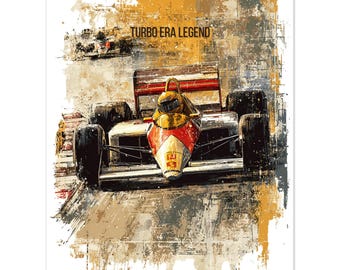 アイルトン・セナ F1マシン ベクターアート – マクラーレン MP4/4