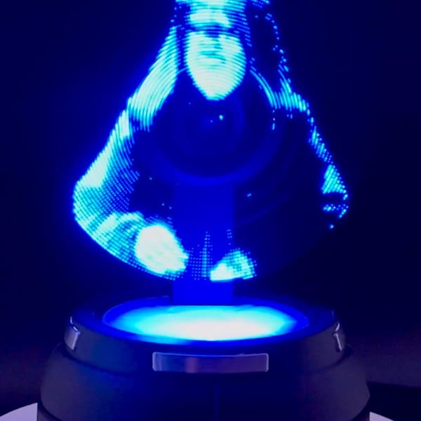 Zbuduj własny holoprojektor SciFi na biurko – drukowana w 3D lampa biurkowa SciFi – dekoracja pokoju cosplay
