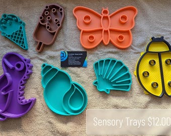 Bandejas sensoriales impresas en 3D: aprendizaje, diversión y juego