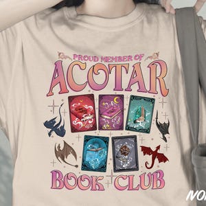 Acotar Shirt, Proud Member Of Acotar T-Shirt, Comfort Colors Shirt, SJM Books Inspired Shirt, Bookish Gifts For Book Lovers
