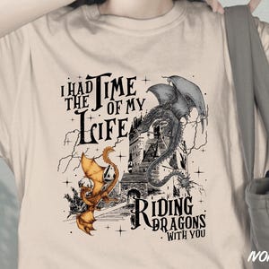 Fourth Wing Shirt, Tairn and Andarna Comfort Colors Shirt, Fantasy Dragon, The Empyrean Series Inspired Shirt, Bookish Gifts For Book Lovers
