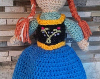 Frozen Inspired Crochet Flip Doll PATTERN