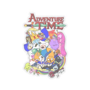 Adventure Time Kiss-Cut Stickers | Fun Laptop Decor, Cartoon Stickers for Kids and Adults, Creative Gift, Party Favors