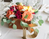 Wedding Table numbers in gold, silver freestanding(real metal) for events/parties-Empire 4" Rental Option available!