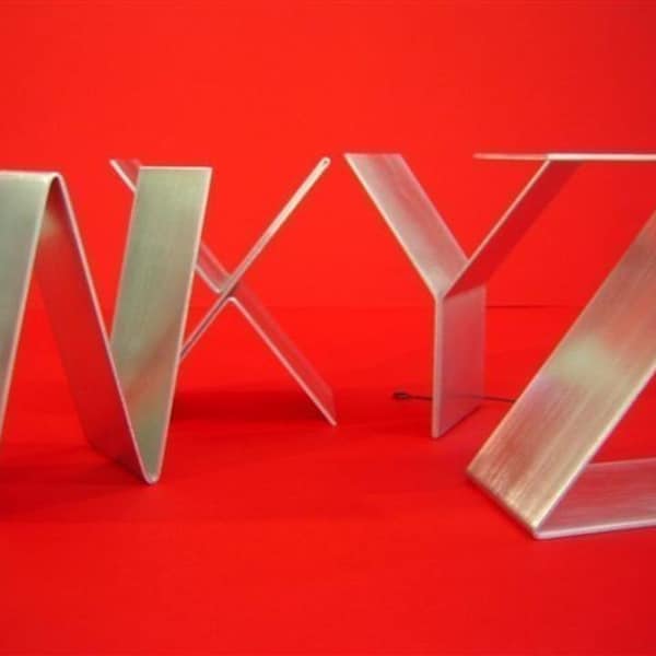Letters freestanding/Initials/Alphabet A-Z signage/Empire real metal