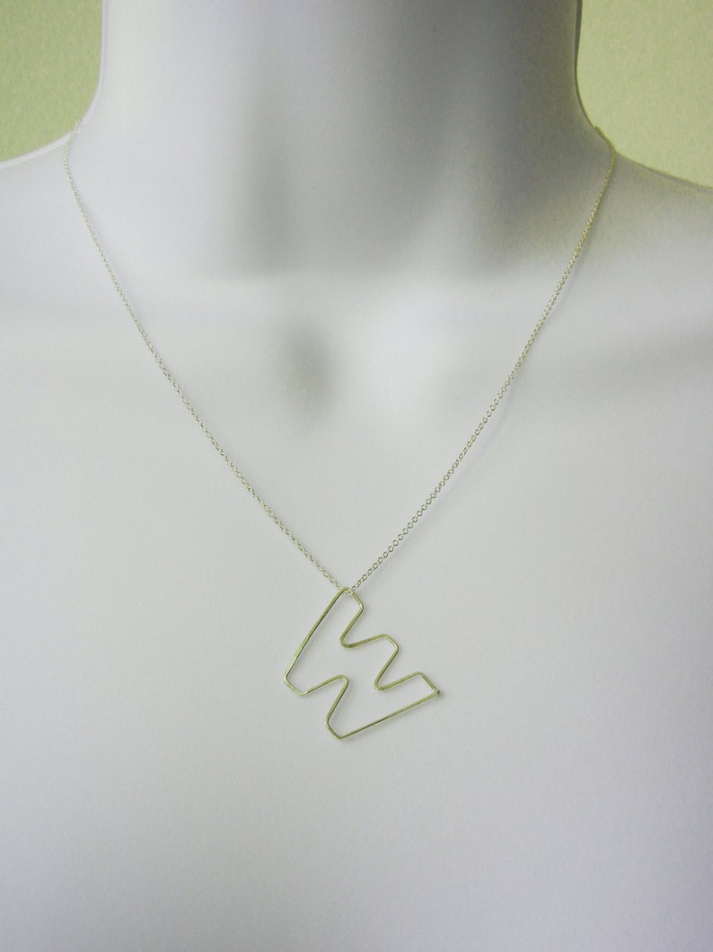 Initial Necklace-Personalized Jewelry-Sterling Silver-Mini image 3