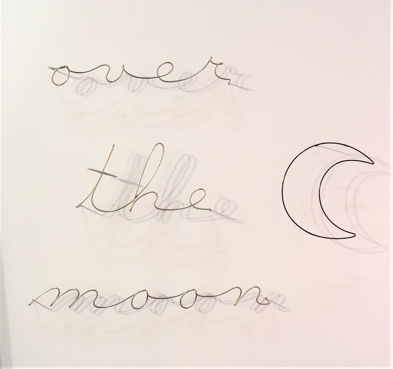 New Wire metal symbols for the wall-goes with poetic wire words image 3