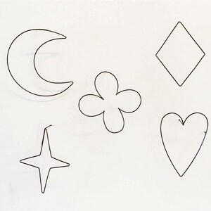 New Wire metal symbols for the wall-goes with poetic wire words image 2