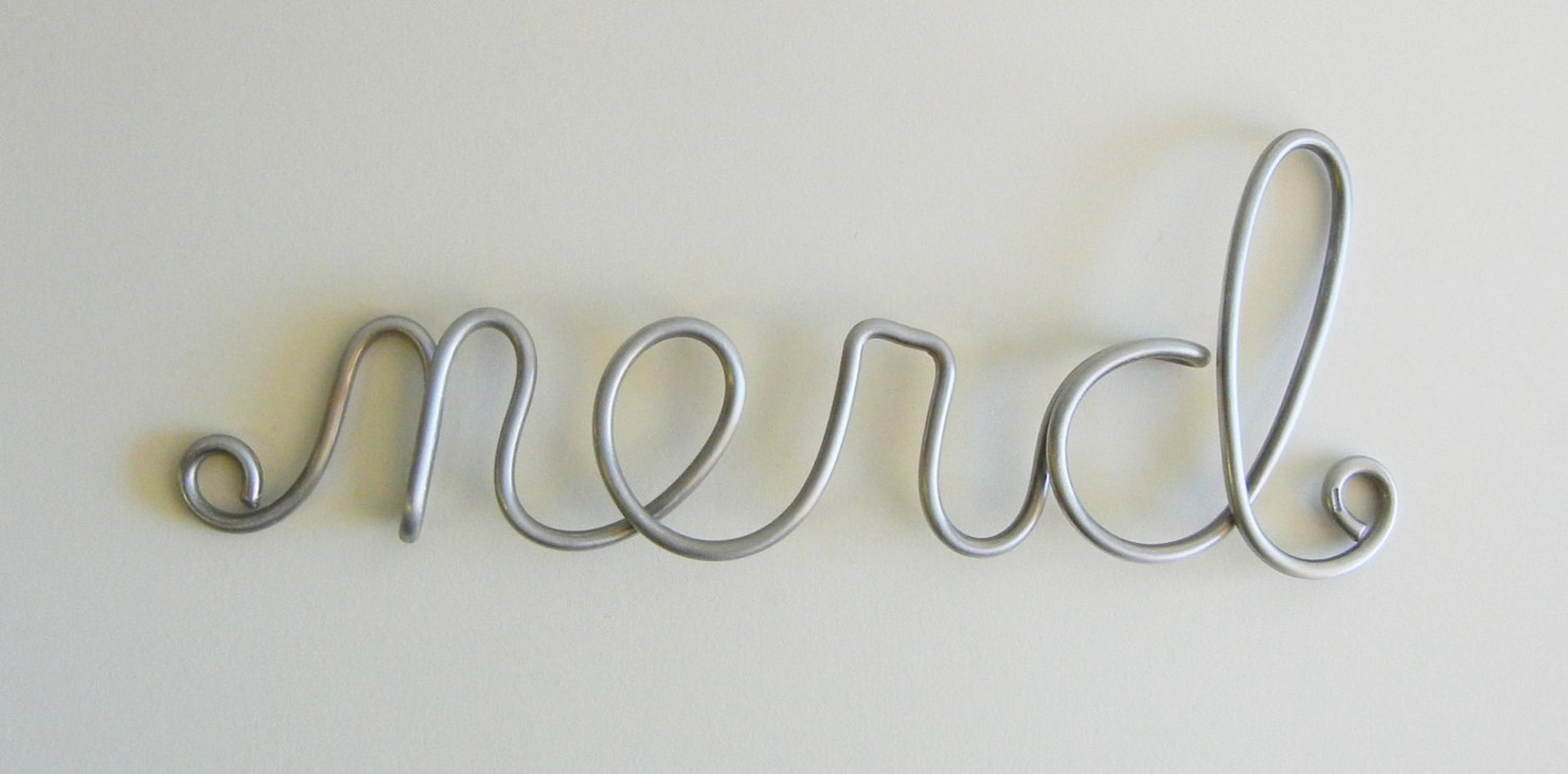 Word Sculpture in Aluminummedium Words Etsy