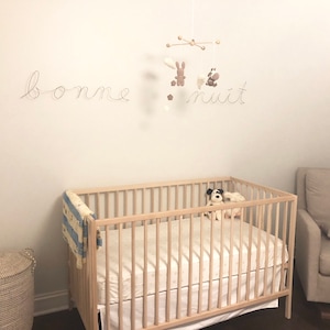 Signs and words, wall mount decor/home decor/big words/nursery decor/goodnight/sweet dreams/love/wire word decor/bedroom decor Large size
