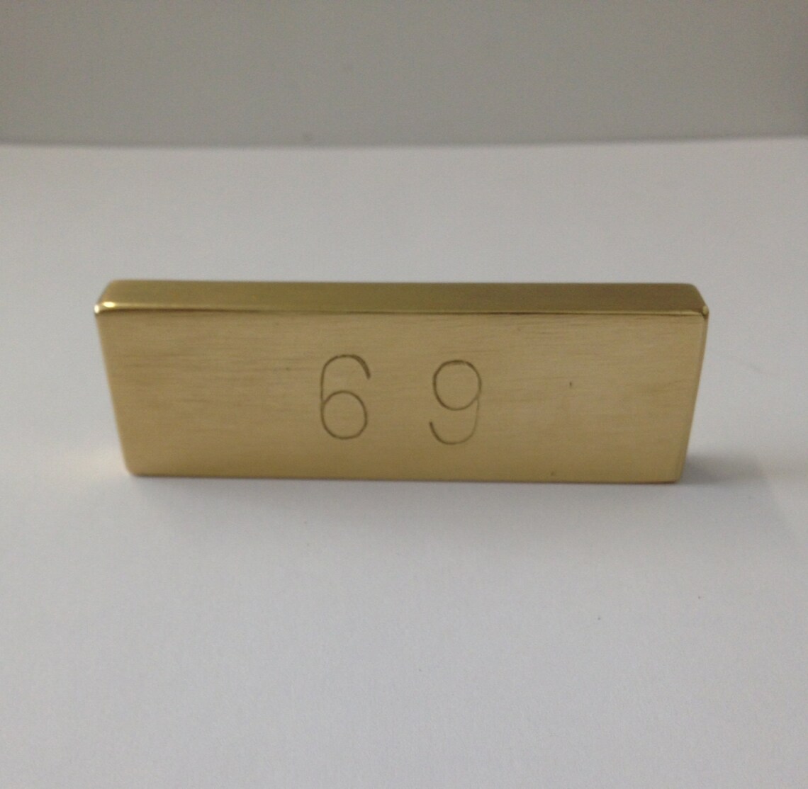 Solid Metal Paperweightpersonalized Minimalist Style Etsy