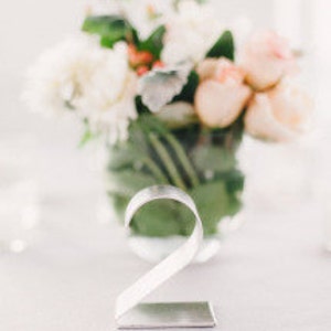 Amazing table numbers in gold, silver freestandingreal metal for weddings/events/parties-Empire 4 now RENTAL OPTION image 4