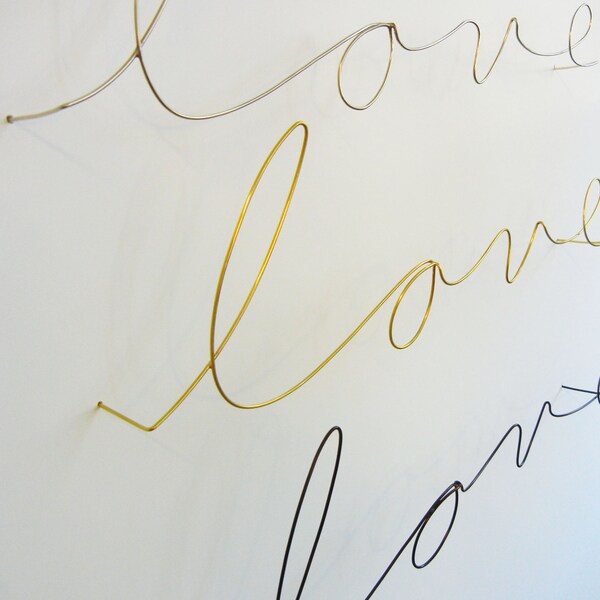 Wire Words Wall Decor Etsy
