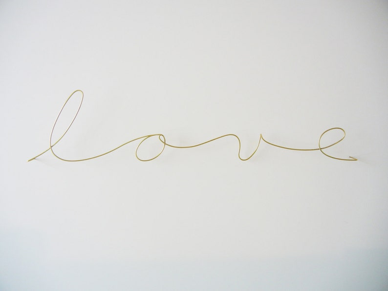 Giant wire words. ex: love, sweet dreams image 2