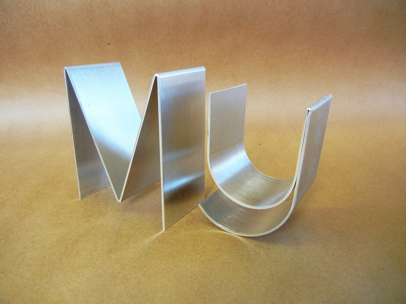 Metal Inishials Metal Lowercase Letters: Freestanding Initials, Personalized Signage - Etsy