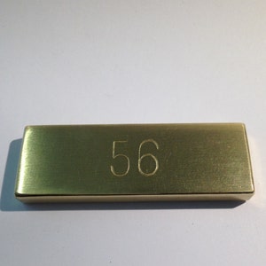 Paperweight-Personalized, minimalist style perfect desk accessories graduation new job gift/dad gift Solid real brass metal chunk