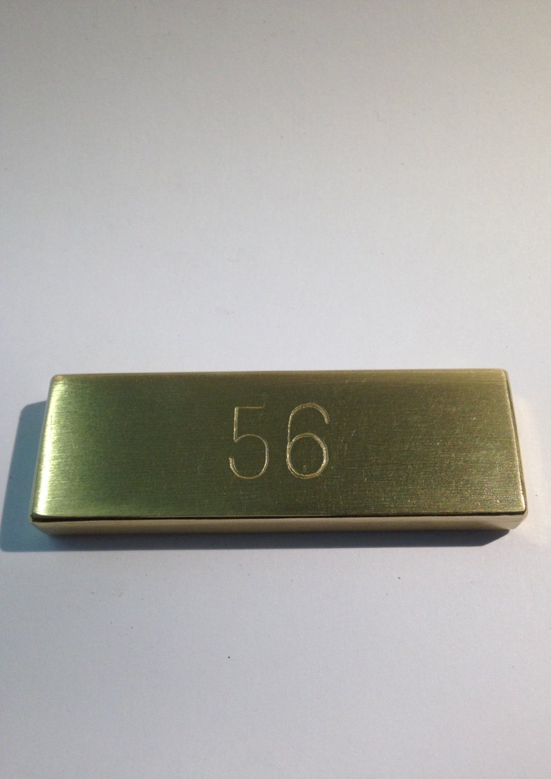 Solid Metal Paperweightpersonalized Minimalist Style Etsy