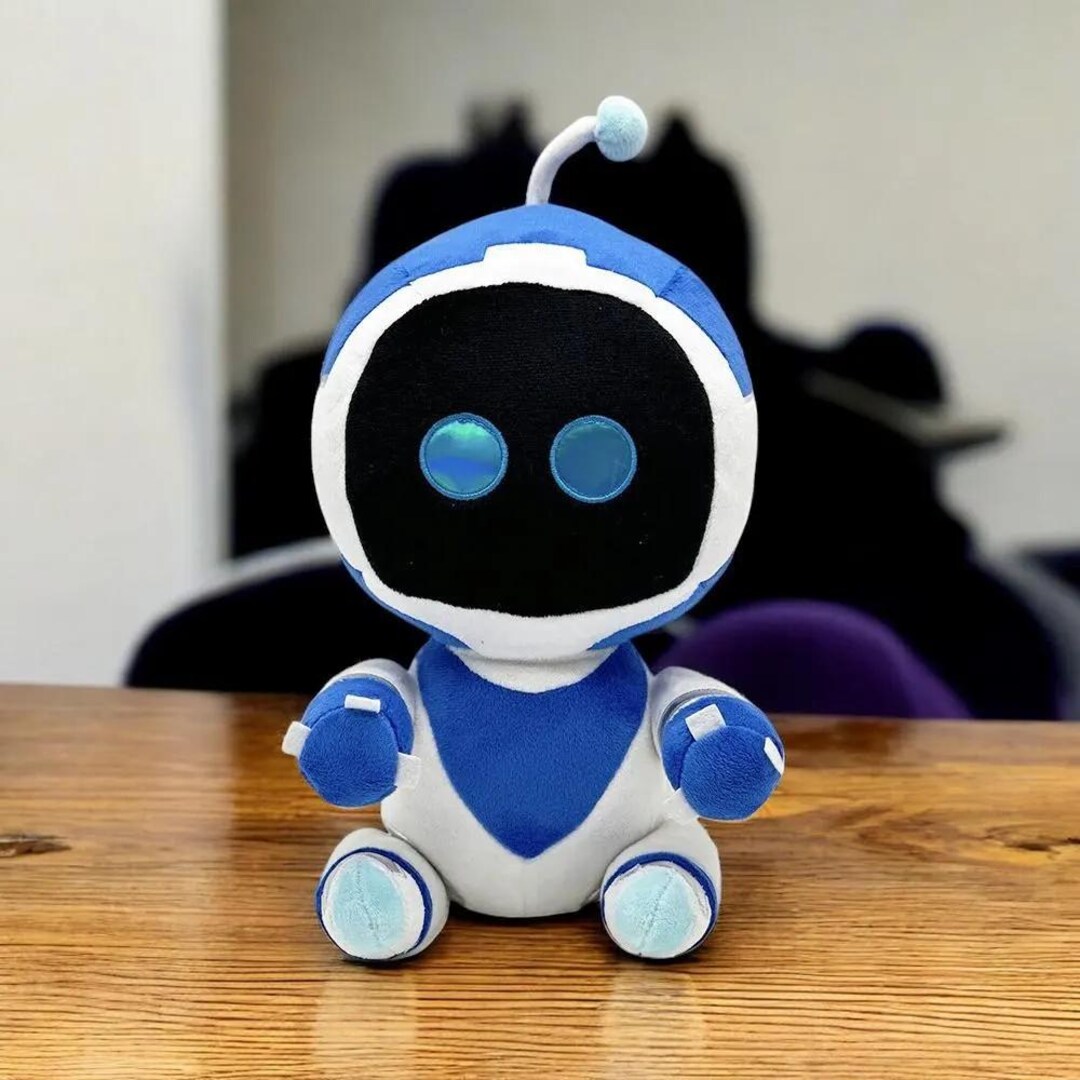Astro Bot Plush Toy, Adorable Astro Bot Figure, Stuffed Robot Figure