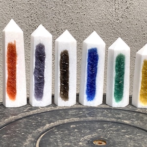 Needle Ironstone Obelisk,White Jade Tower,Quartz Crystal Pillar,Crystal Energy,Mineral Specimen,Crystal Chakra,Crystal Healing Gifts