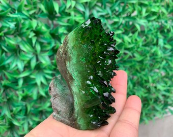Hand Carved Green Quartz Crystal Squirrel Geode (2.6'') - Etsy