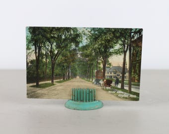 Antique Photo Postcard Wendell Avenue Pittsfield Massachusetts Chrome Greeting Souvenir Postcard