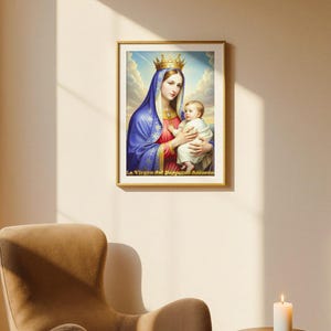 La Virgen del Perpetuo Socorro Arte Católico | Cuadro de la Virgen María | Regalo Religioso | Descarga Digital para Imprimir