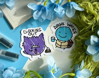 Poké Scribbles - Adesivos de Vinil