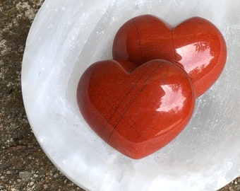 Red Jasper Heart Crystal for Gridding | Witchy Gift | Spiritual Gift | Crystal Therapy | Reiki Crystals and Gemstones