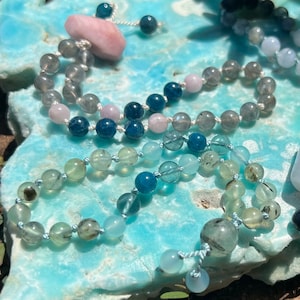27 Bead Pocket Mala for Meditation and Prayer | Gemstone Mini Mala | Crystal Hand Mala | Chakra Mala | Spiritual Gift | Yoga Beads | 6mm