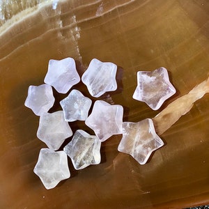 Rose Quartz Star Crystals | Metaphysical Crystals for Healing | Pink Star Shaped Crystal | Crystals for the Heart Chakra