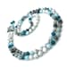 Debra Lamont-Walker reviewed Larimar Mala Necklace with Apatite, Hemimorphite, and Howlite | 6mm Gemstone Mala Beads | 108 Mala for Throat Chakra | Healing Crystals |
