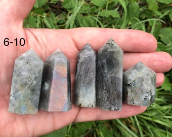 Choose One Labradorite Tower 6-10 | Baby Crystals | Small Lab Tower | Tiny Labradorite Tower | Mini Crystal Towers