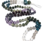 108 Beads Mala Necklace for Meditation | Chakra Healing Prayer Beads | Knotted Gemstone Mala Beads One of a Kind