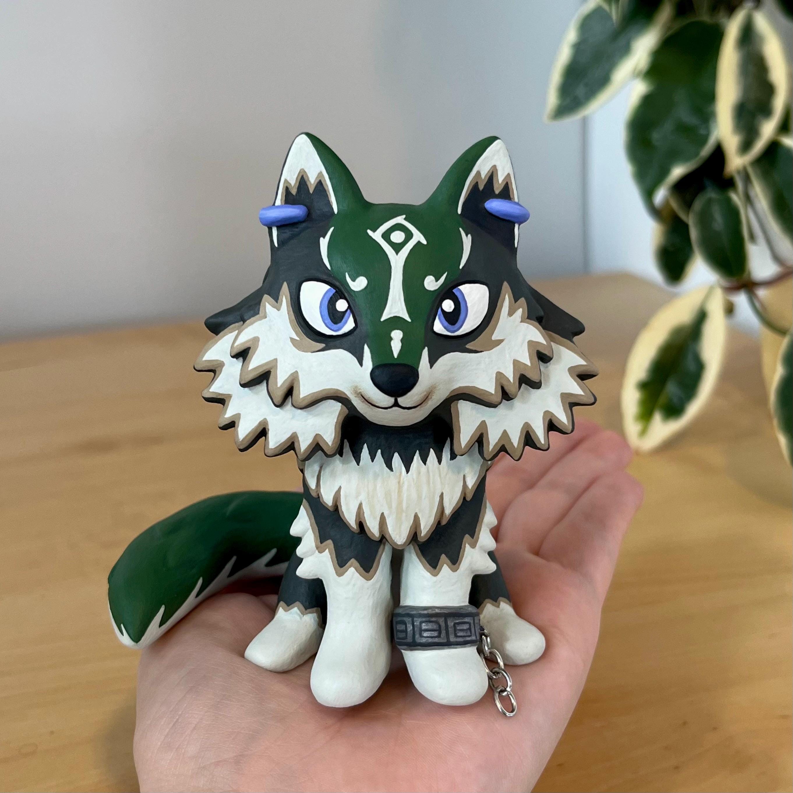 Anime Twilight Princess Wolf Link Wolf Link Clay Figure Handmade